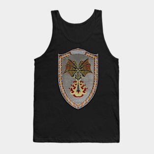 Crimson Defiance (Shield Copper and Silver Celtic Rope) Tank Top